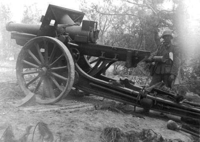 Polish 155mm wz.17 howitzer