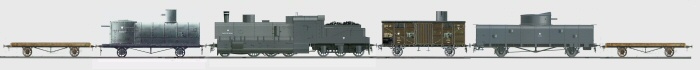 Armoured train from 1920, patterned upon 'Hallerczyk'