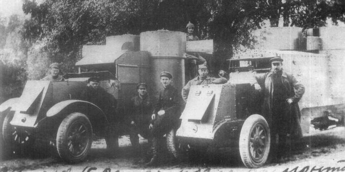 Austin armoured cars of the 1st Mounted Army