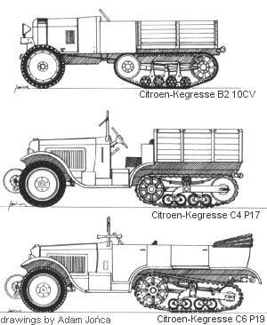 Citron-Kegresse halftracks