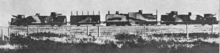 Armoured train 'Danuta' in the early 30's (unmodified locomotive)