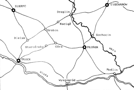mapa rejonu działań