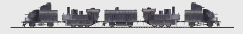 Austro-Hungarian armoured train. Drawing: V. But.