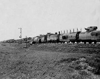 Early photo of Polish armoured train Nr.12