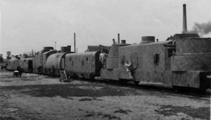 The Panzerzug 21 armoured train.