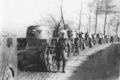 Polish Vickers tanks at Spisz, 1938