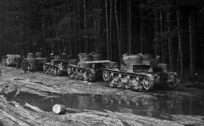 Porzucone czołgi Vickers E