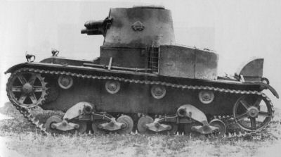 Polish single-turret Vickers E