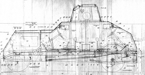Wz. 29 armored car blueprint