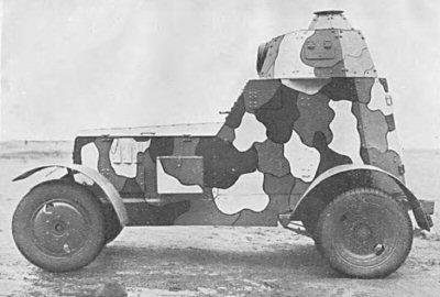 Armoured car wz.34 in old camouflage