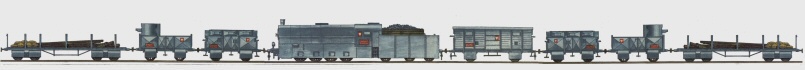 Polish armoured train 'Zygmunt Powstaniec' of the Third Silesian Uprising, 1921.